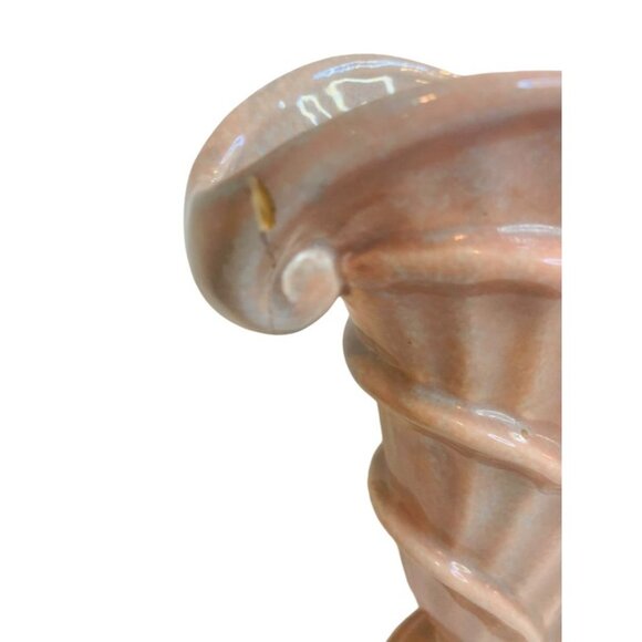 Artistic California 502 Pink Blue Fan Vase Art Deco Style Pottery 9"h x 12"h x 3 - Picture 3 of 10